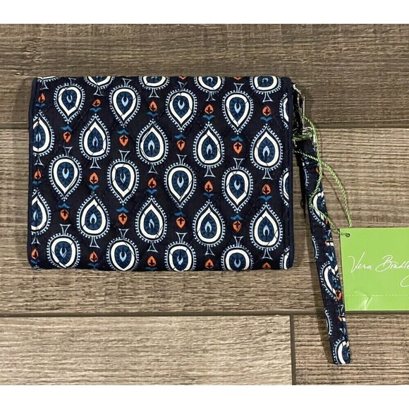 Vera Bradley Marrakesh Motifs Your Turn SmartPhone Wristlet Blue NWT NEW - Picture 8 of 9